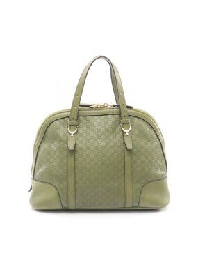 Gucci Handbag Nice Micro Guccissima Green Leather Guccissima 2-Way Shoulder
